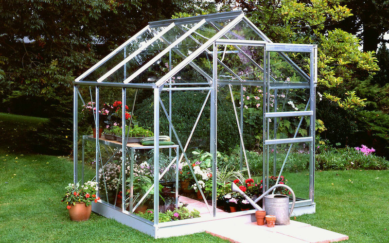 Växthus 3,8 kvm Halls Popular