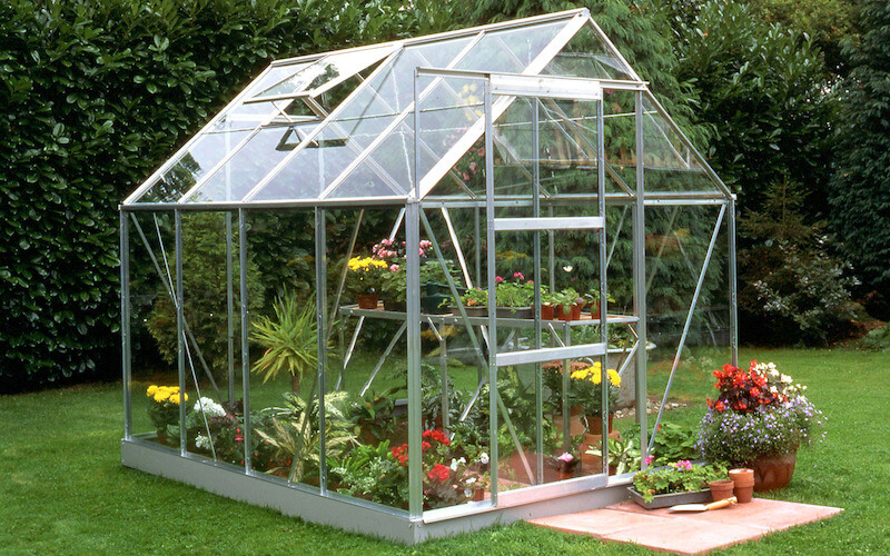 Växthus 5,0 kvm Halls Popular 86